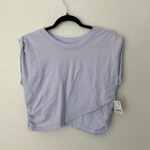 Free People Movement Hot Shot Crossover Top Lilac Purple Large
